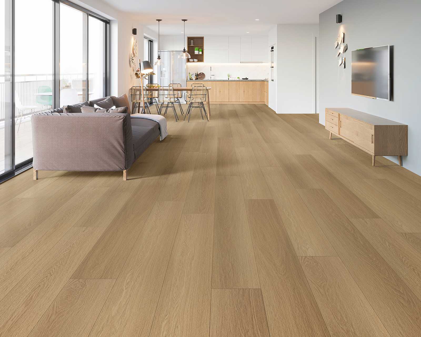 Luxury vinyl floating floor