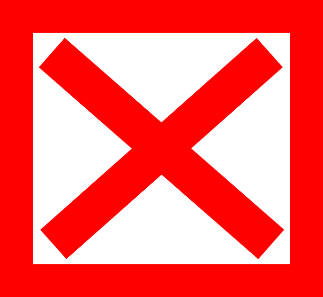 cross, x, red