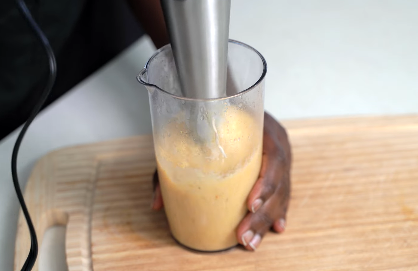 soup puree test using turelar immersion blender