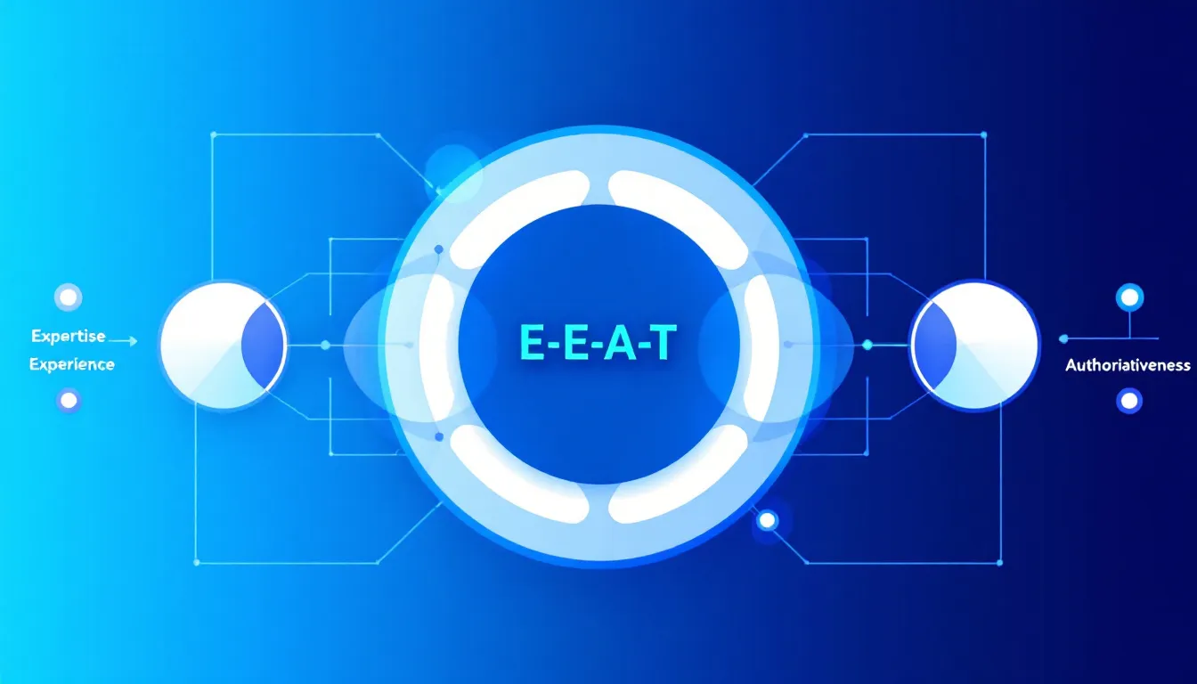 A diagram illustrating the importance of E-E-A-T for SEO strategy.