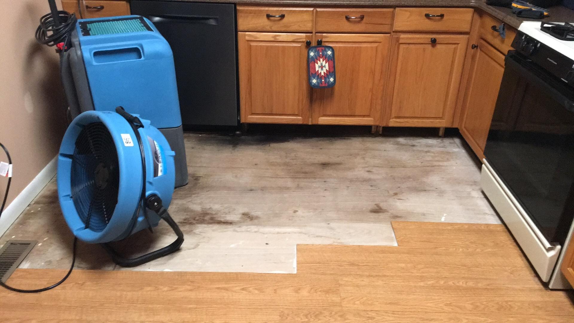 water soaked wood floor Columbia Maryland 