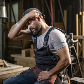 worker with workers comp shoulder injury