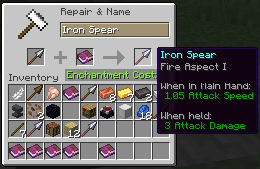 The Fire Aspect Enchantment.