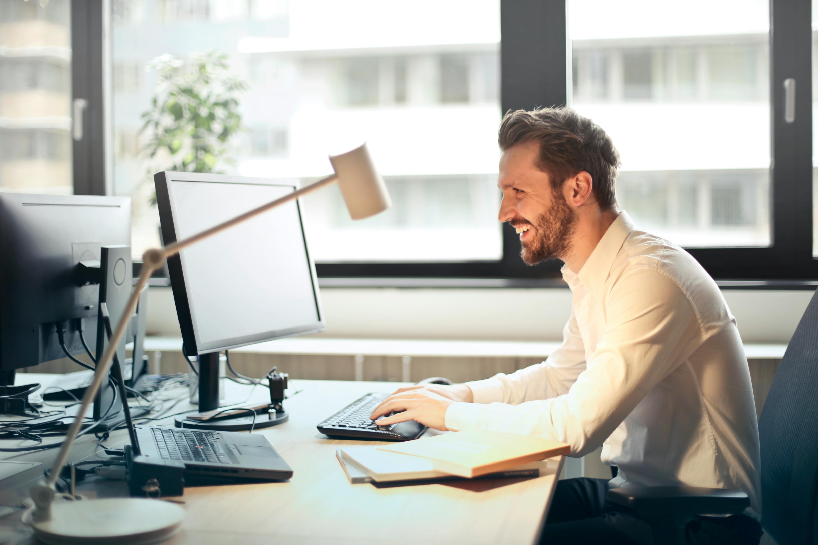 Real estate investor updates his email marketing campaign.