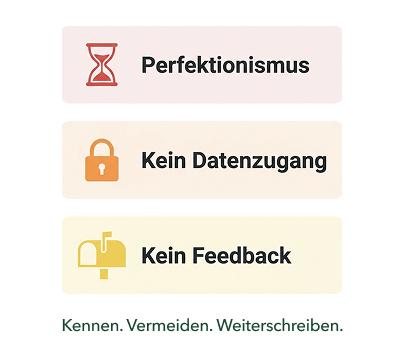 Häufige Stolperfallen bei der Masterarbeit in 2 Wochen: Perfektionismus, fehlender Datenzugang und fehlendes Feedback