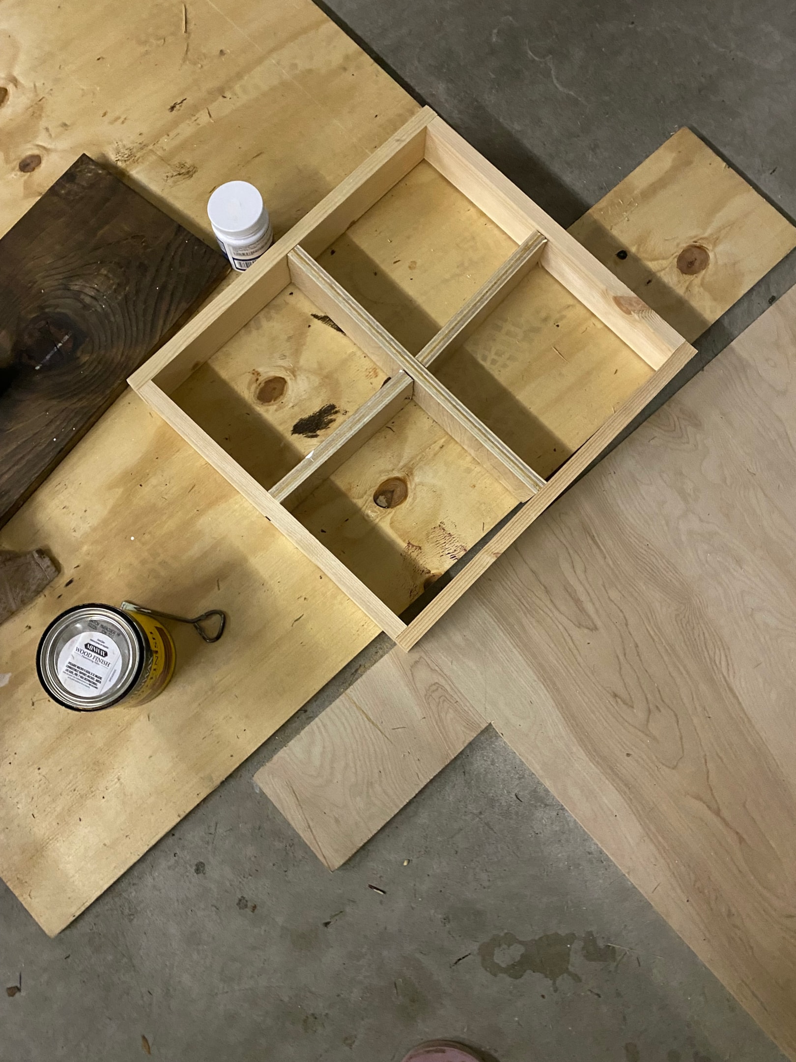 Red riding hood trunk-or-treat background that I made for my van.