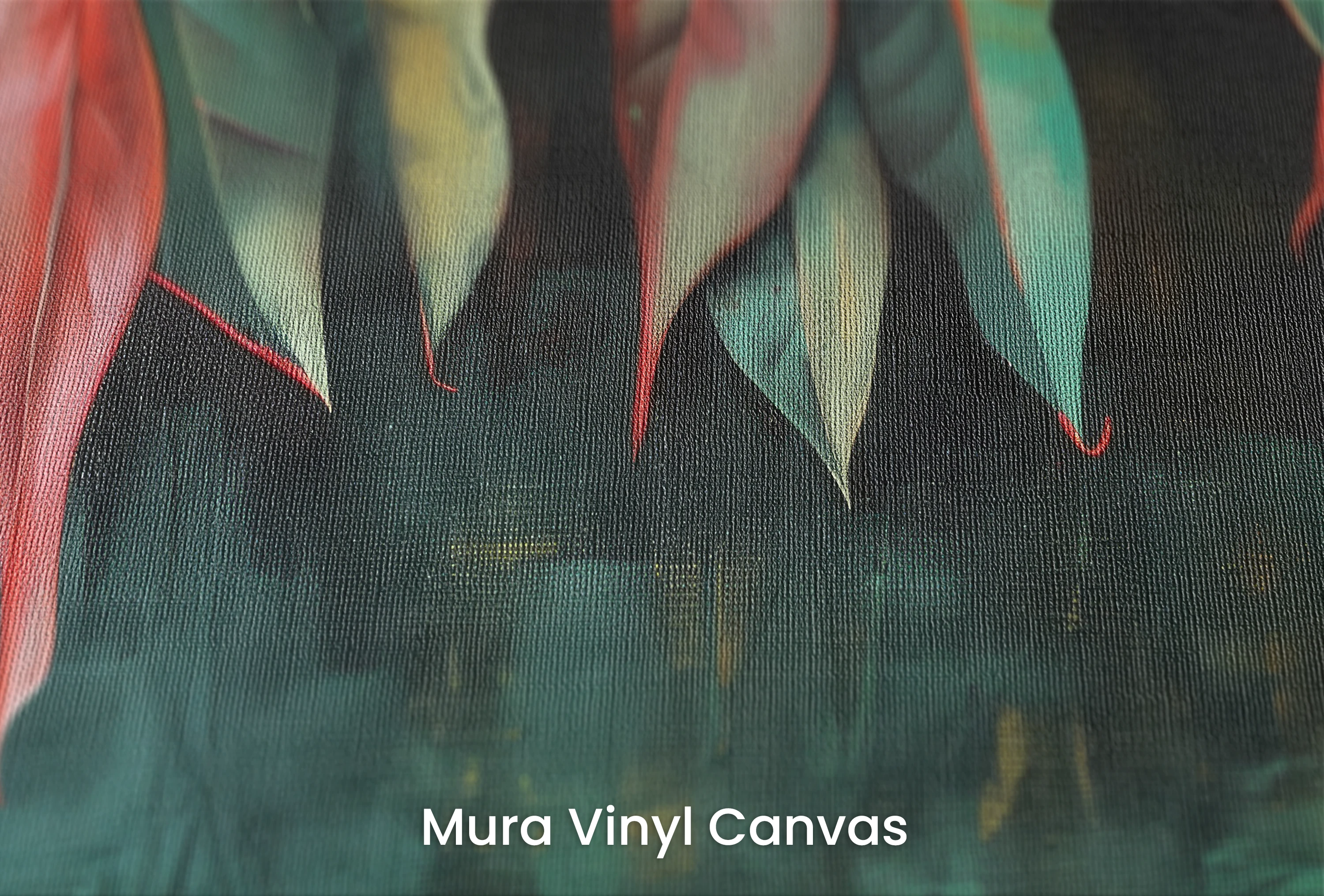 A photo wallpaper pattern printed on "Mura Vinyl Canvas"