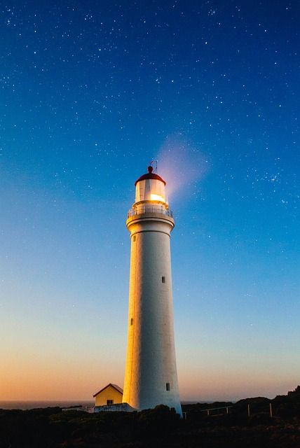 lighthouse, shore, coast