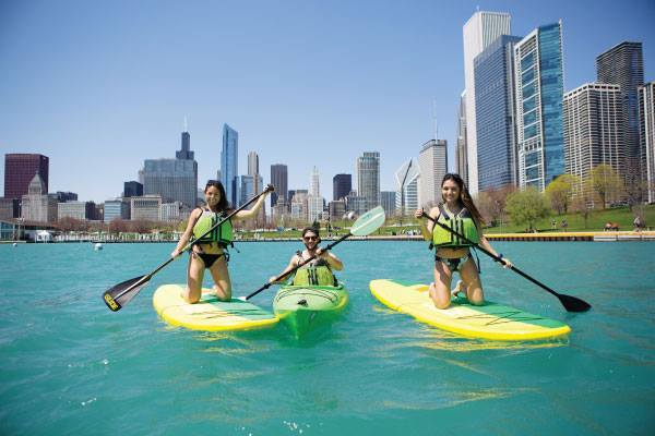 standup paddle boards and kayaks