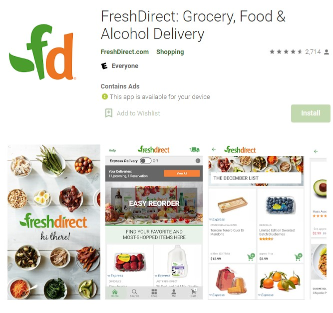 8.) Fresh Direct