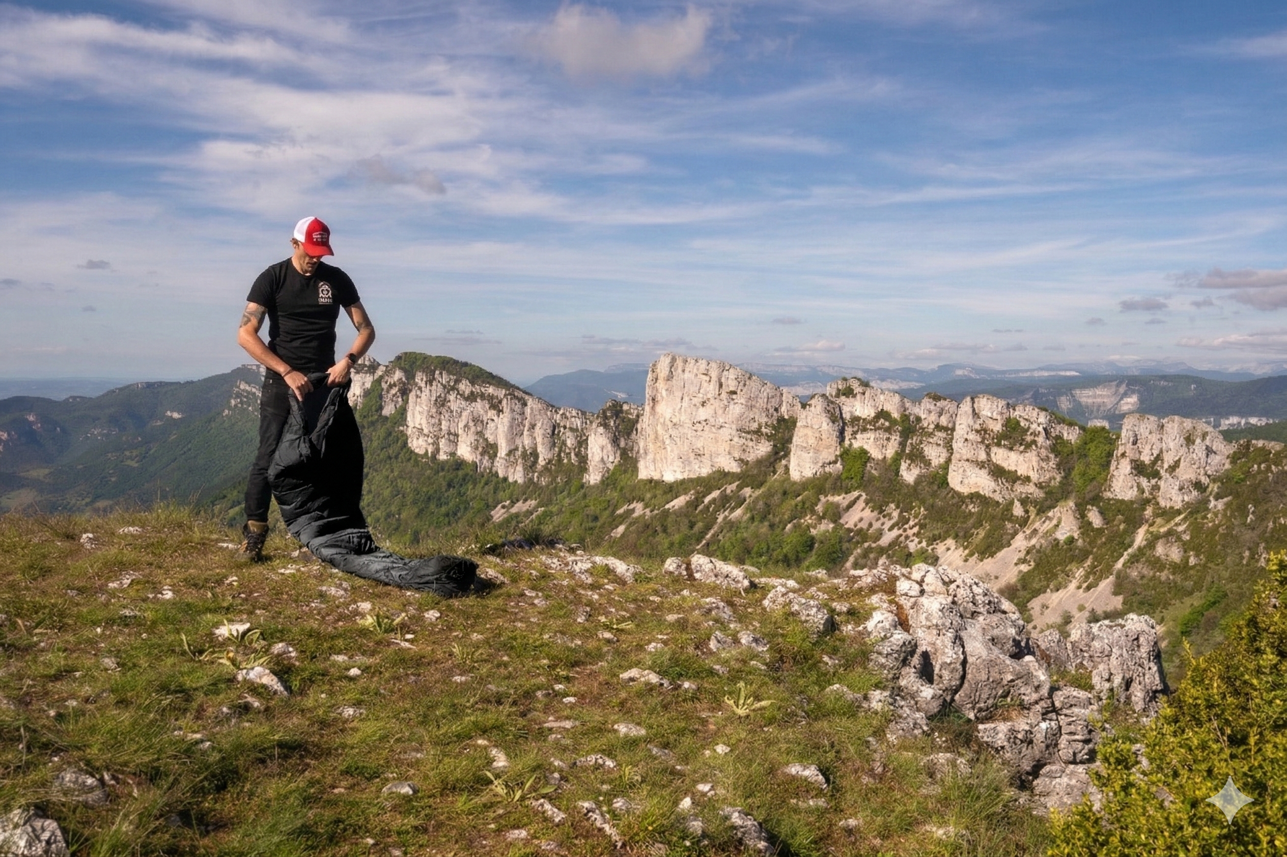 équipement de randonnée sac de couchage