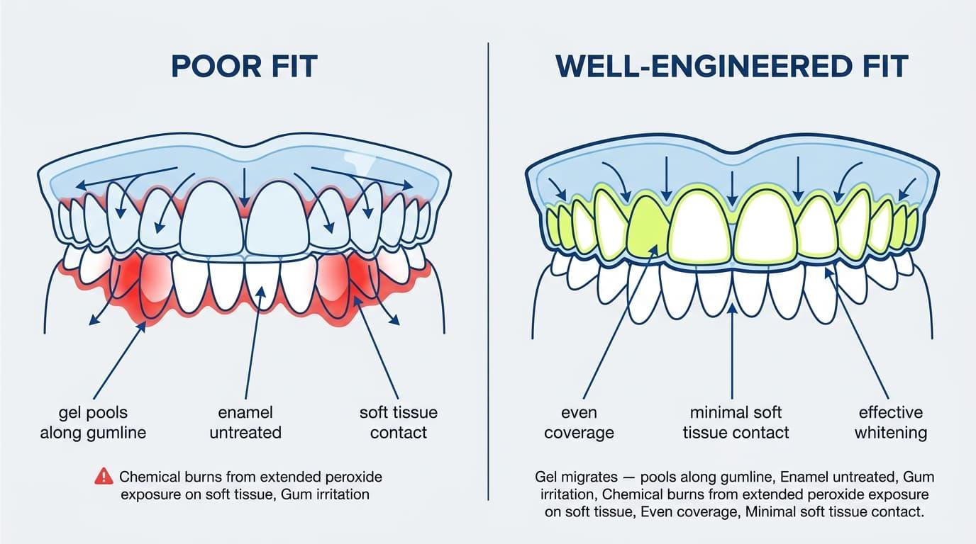 Mistake 3: Using Ill-Fitting Trays or Generic Strips