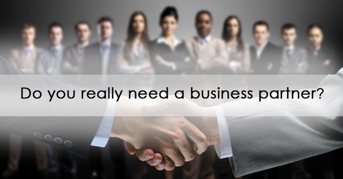 Do you really need a business partner?