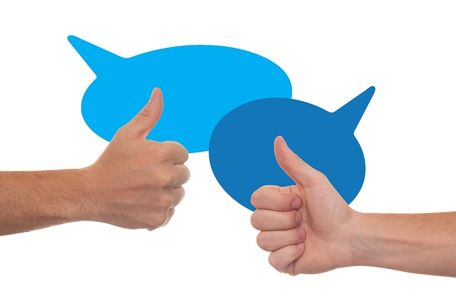 thumb, feedback, report back