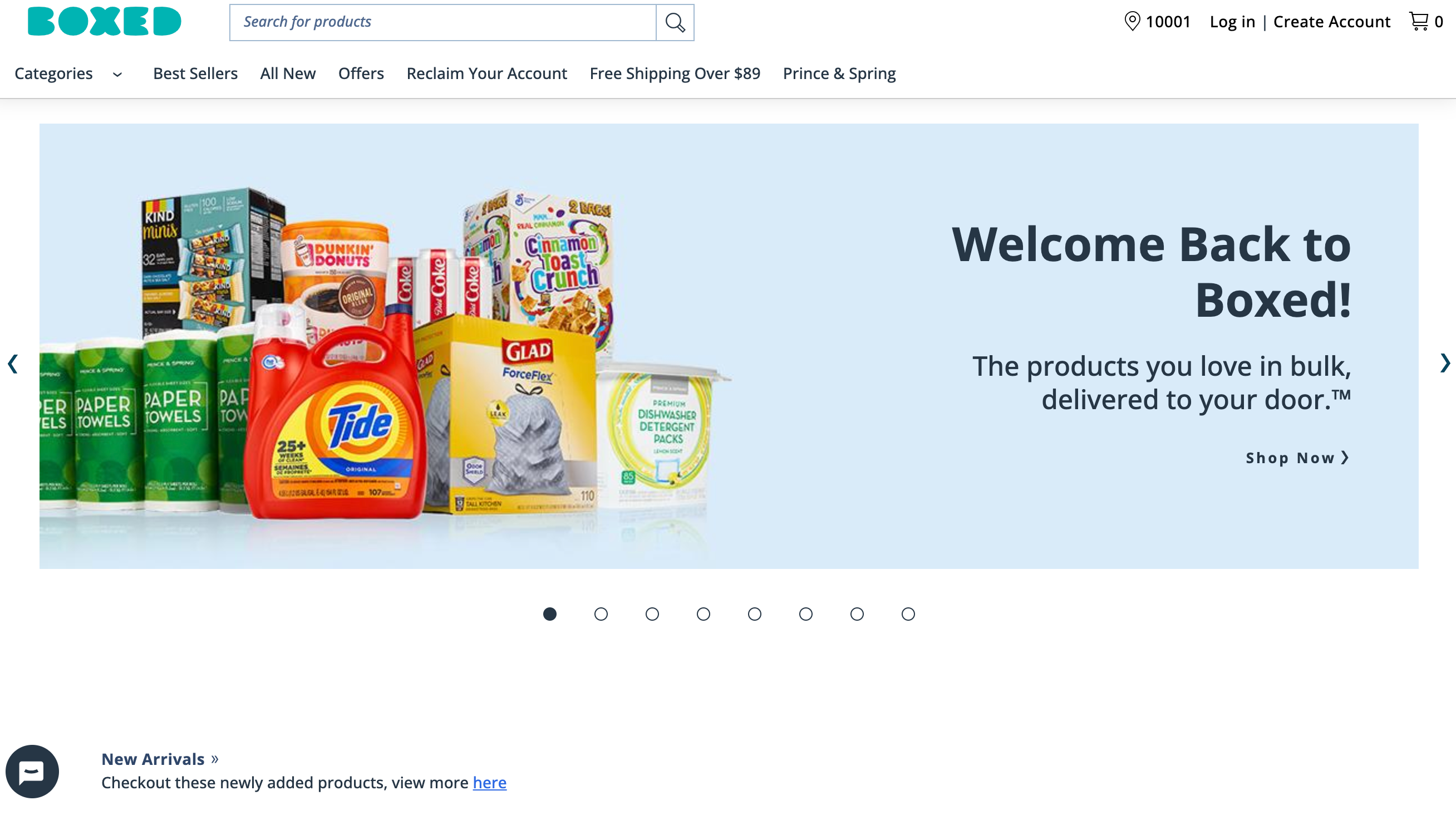 boxed wesite screenshot for bulk purchasing options