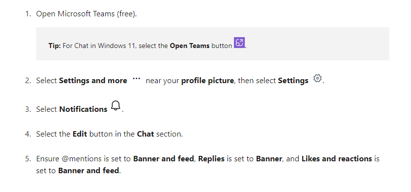 Microsoft Teams Not Receiving Notifications