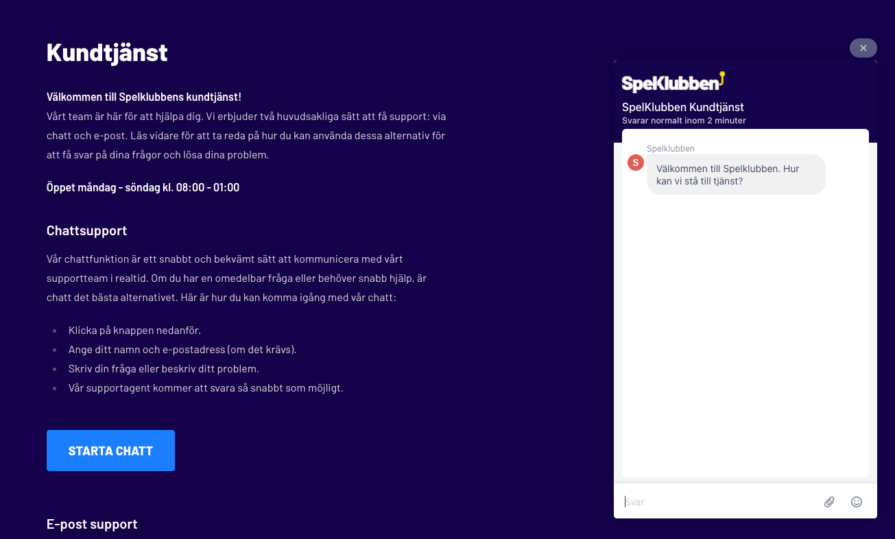 Spelklubben kunservice