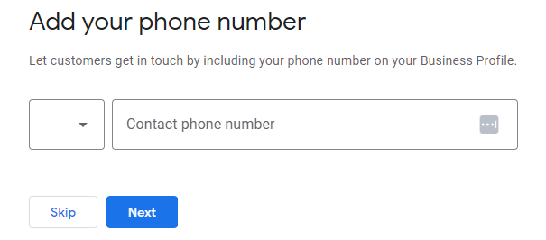 add contact phone number