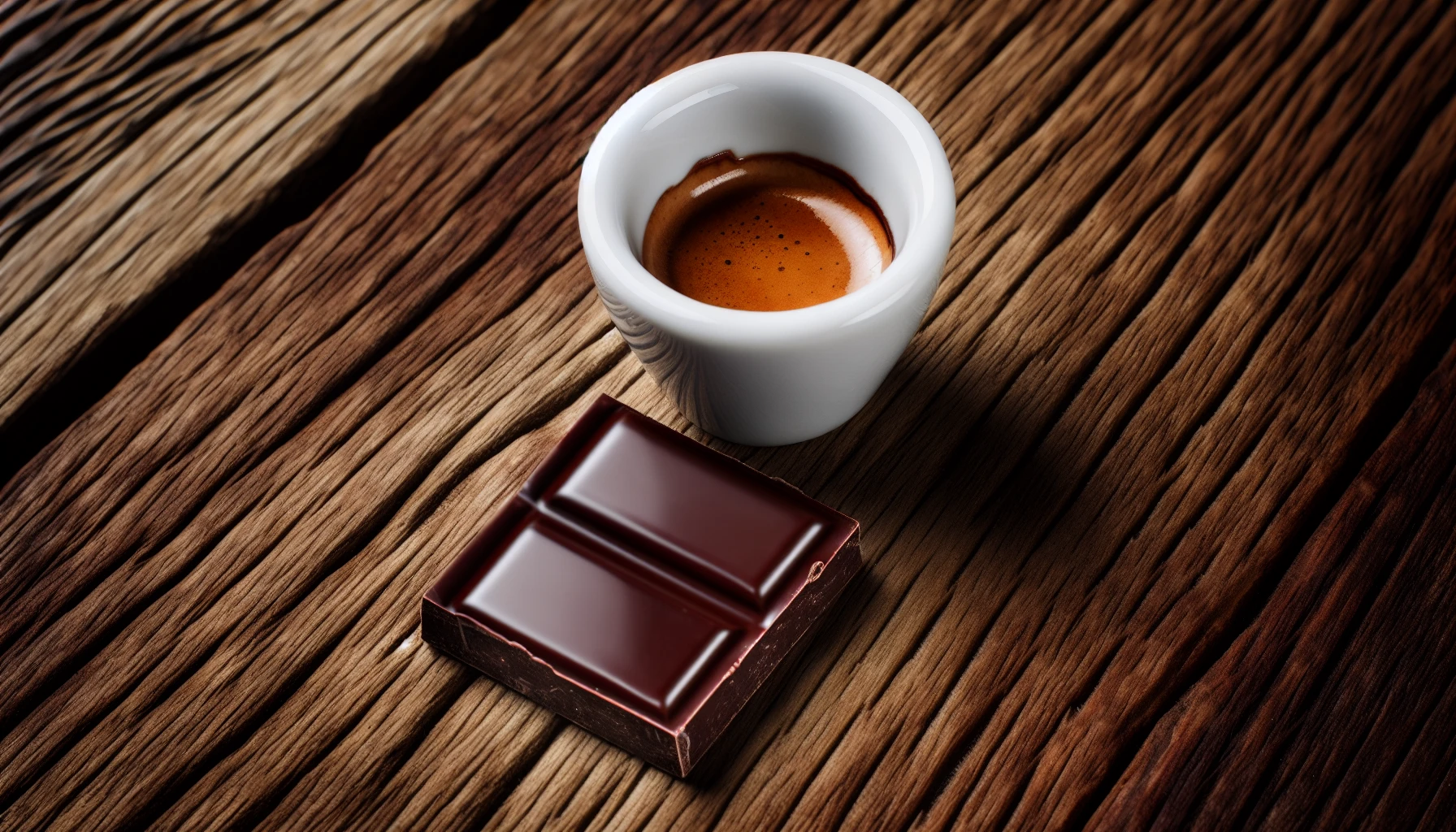 Rich dark chocolate and espresso