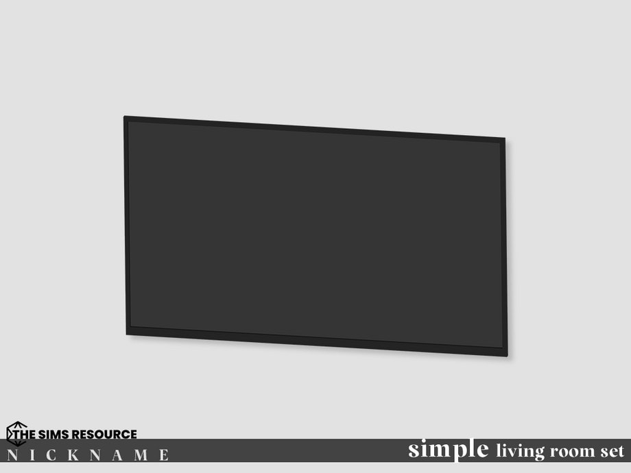 Simple Living Room Set TV