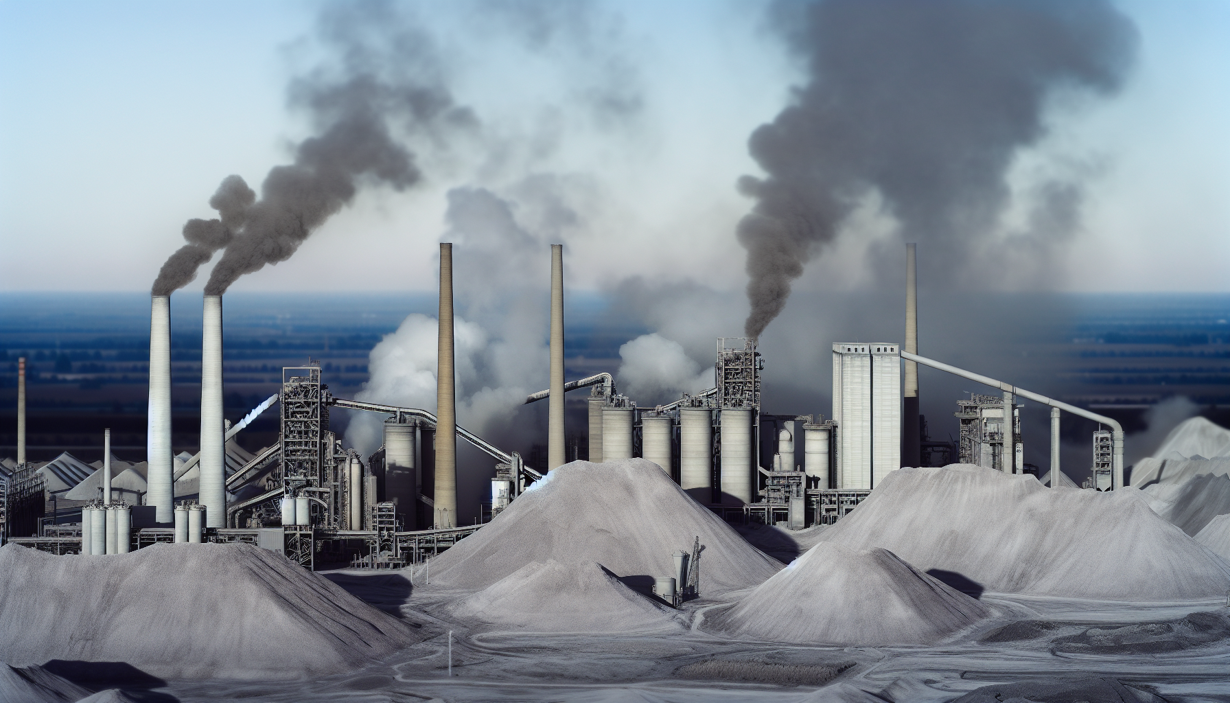 Industrial site emitting pollutants