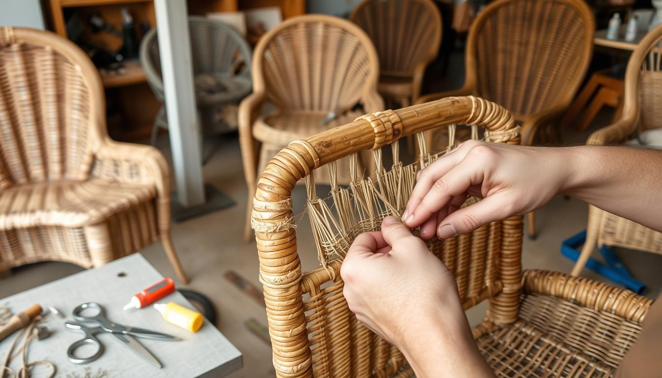wicker furniture repair cost