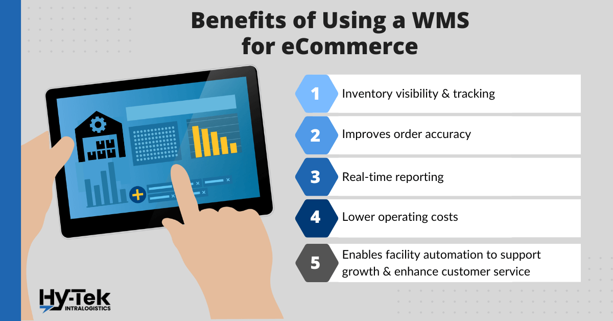 List of 5 benefits of using a WMS for eCommerce