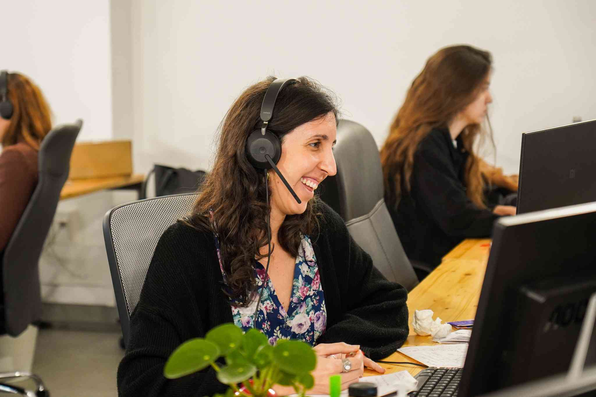 Employee on a virtual meeting. 