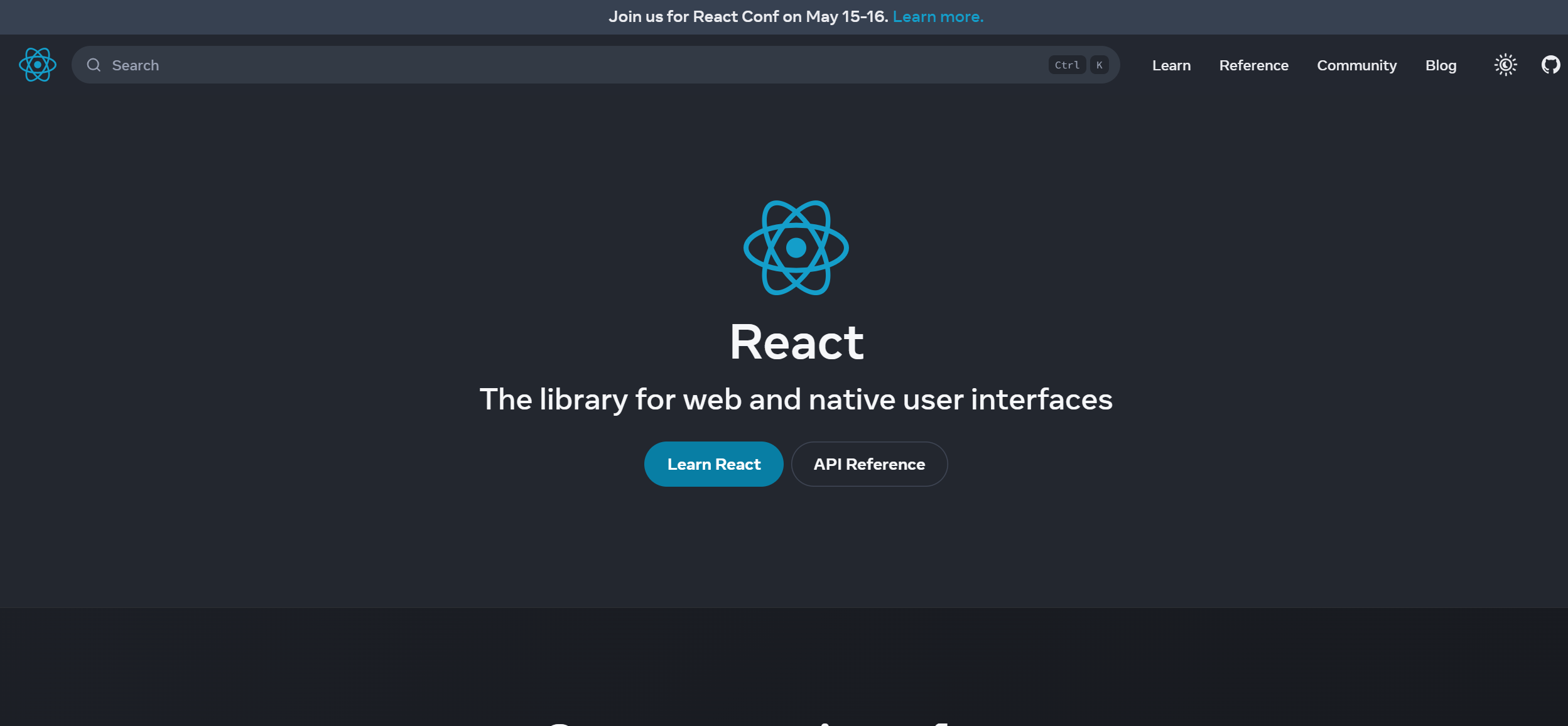 React web browsers user interface framework for mobile apps and building web applications