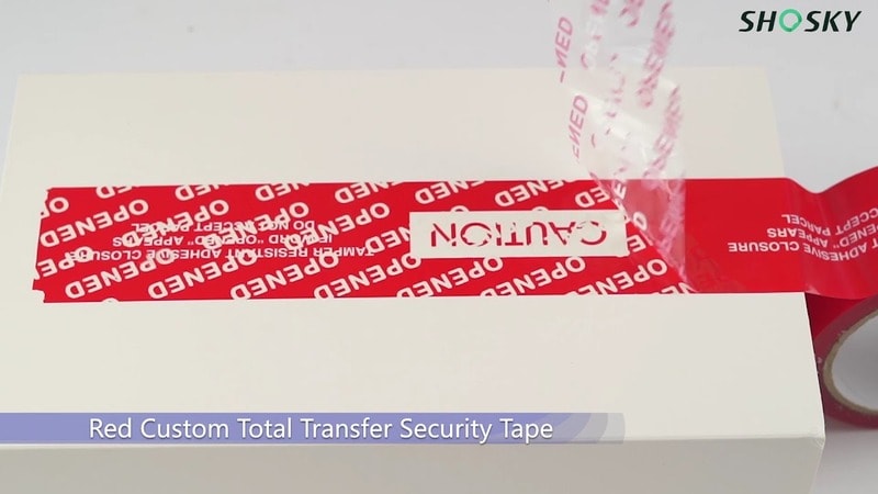 Red custom total transfer taper from Shosky Security