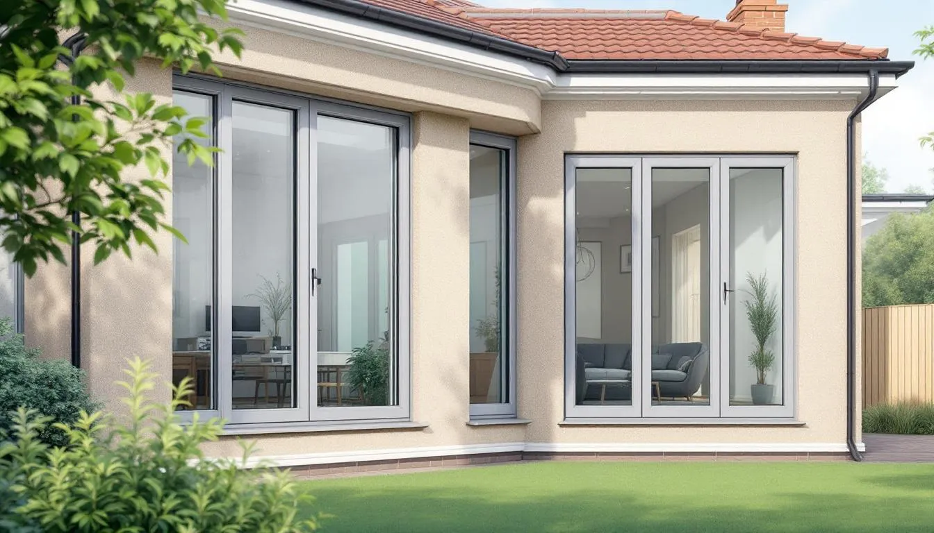 An illustration demonstrating the energy efficiency of UPVC sash windows.