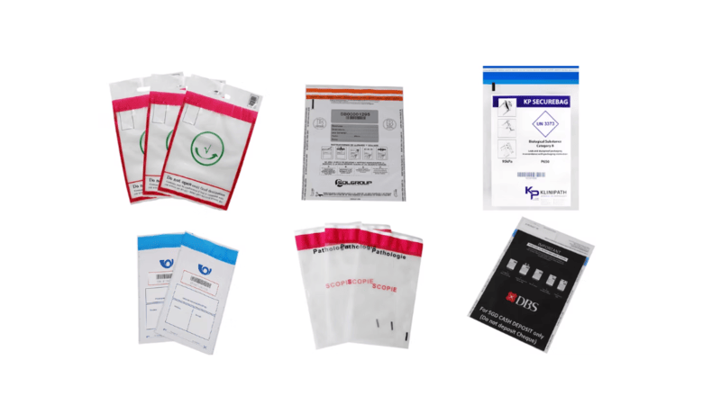 Different types of tamper-evident bags