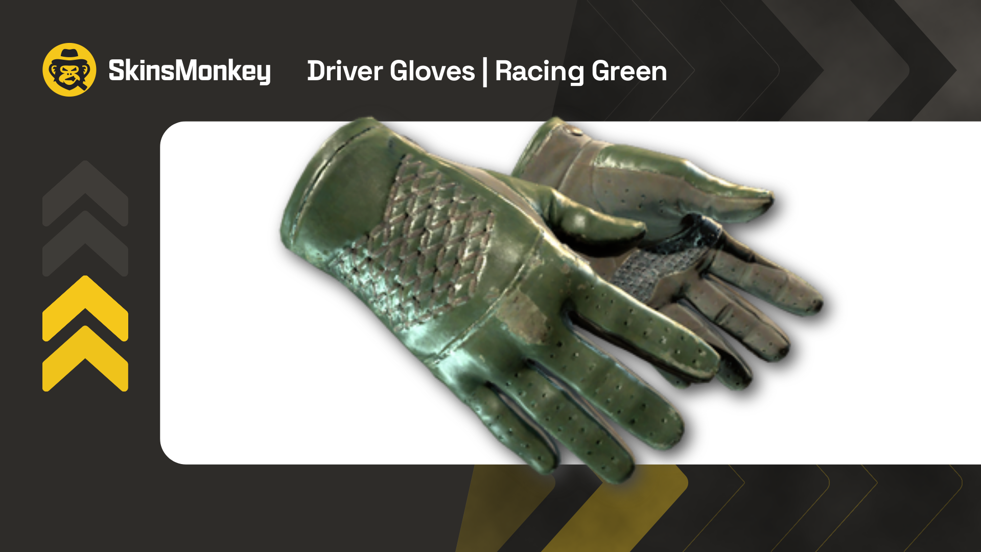 driver gloves racing green