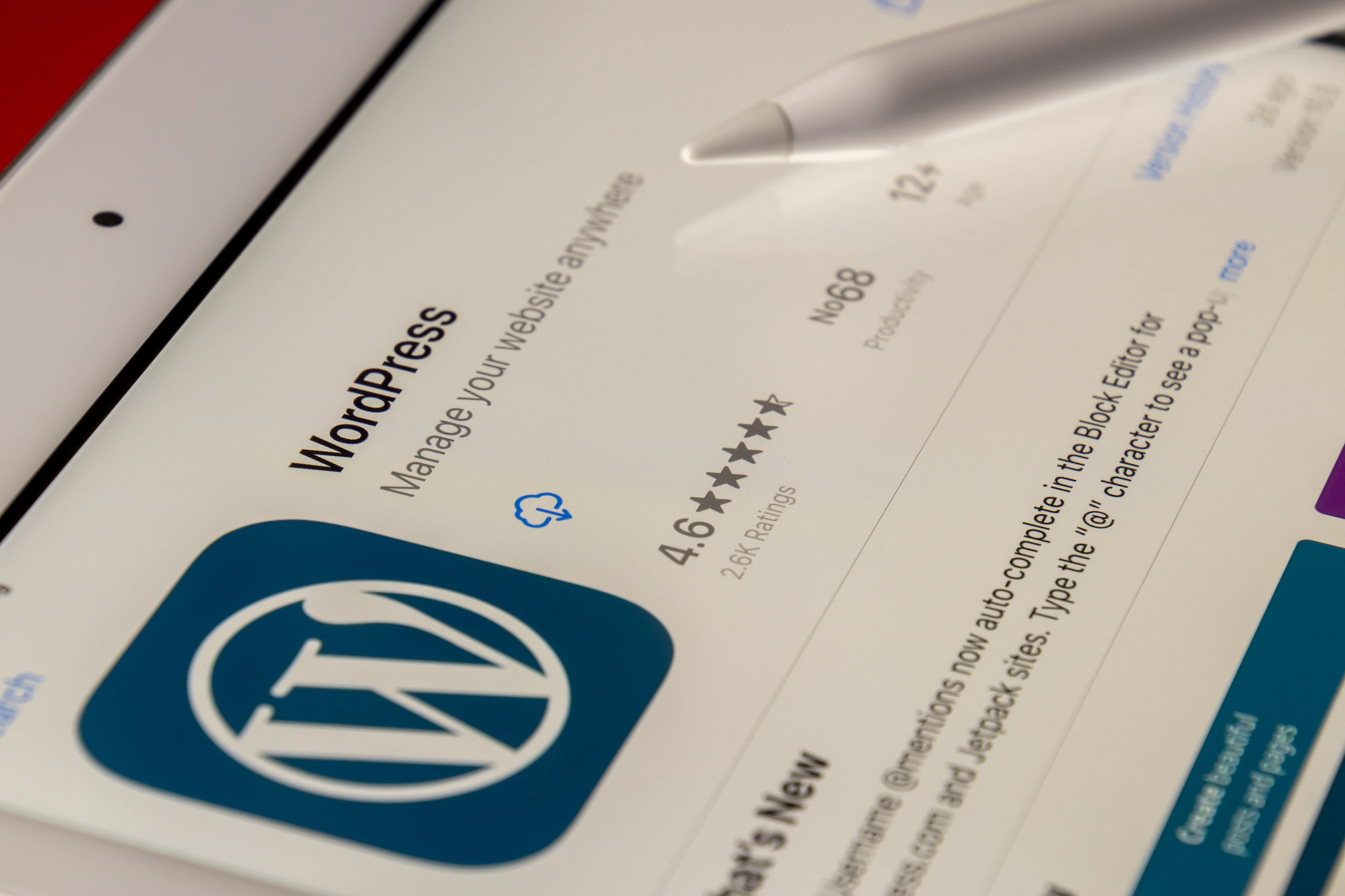 5 best wordpress themes, mobile web page