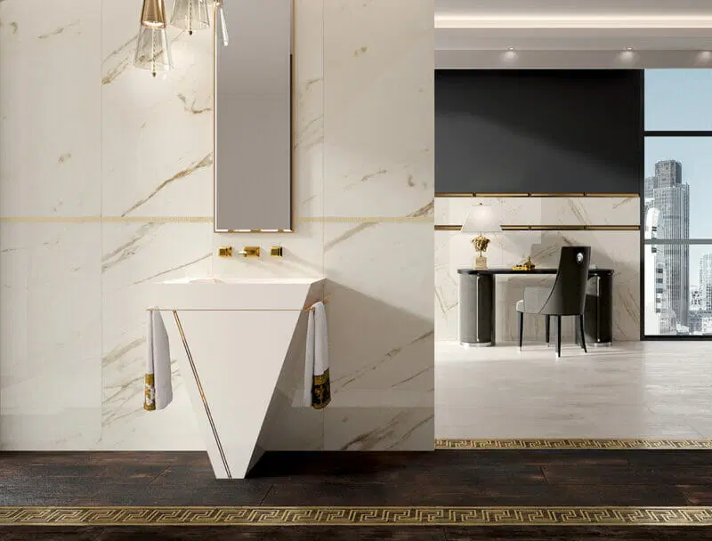 Versace Tiles: Eterno collection, available at EMC Tiles.