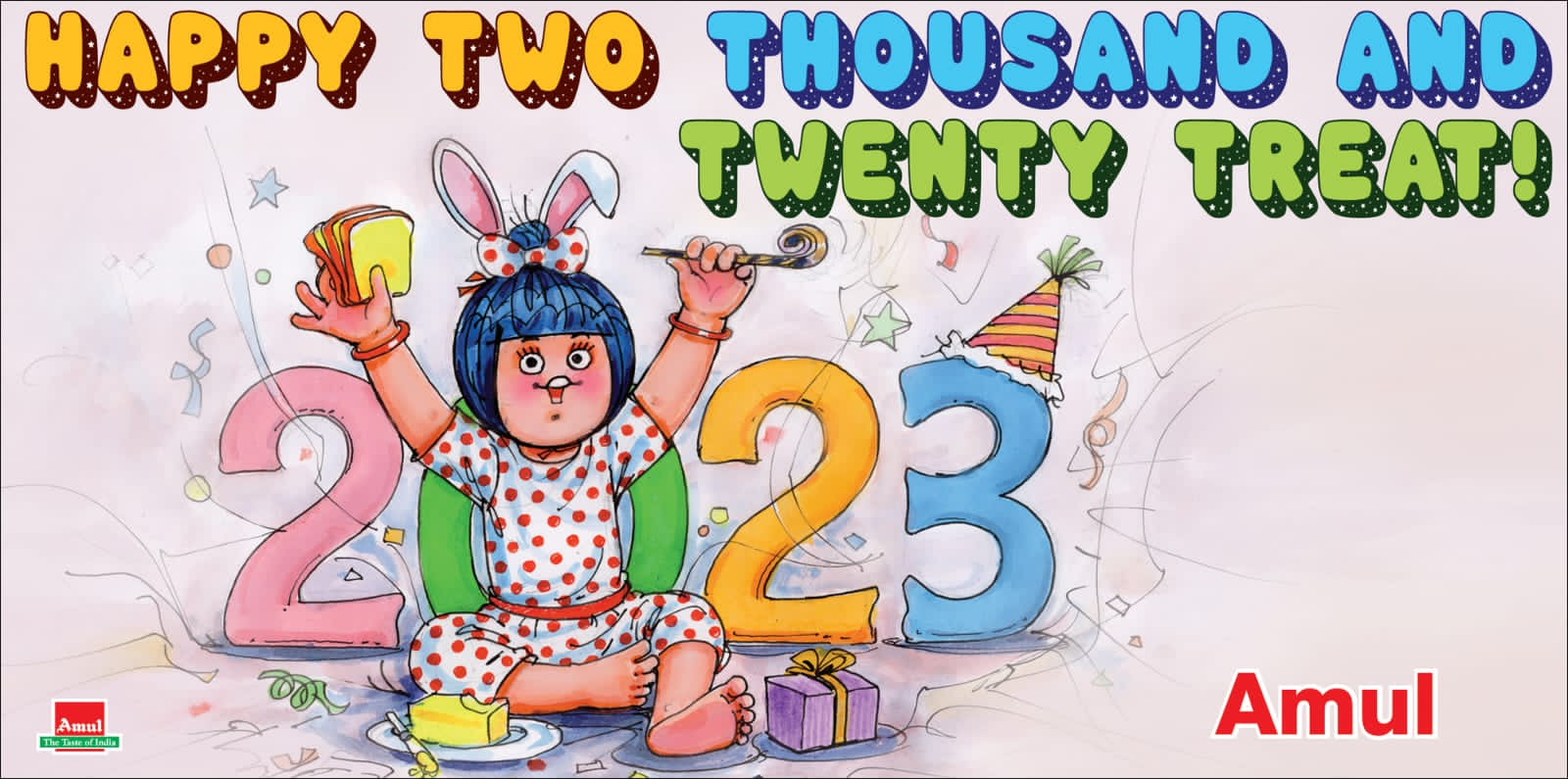 The image showcases Amul's 2023 first image
