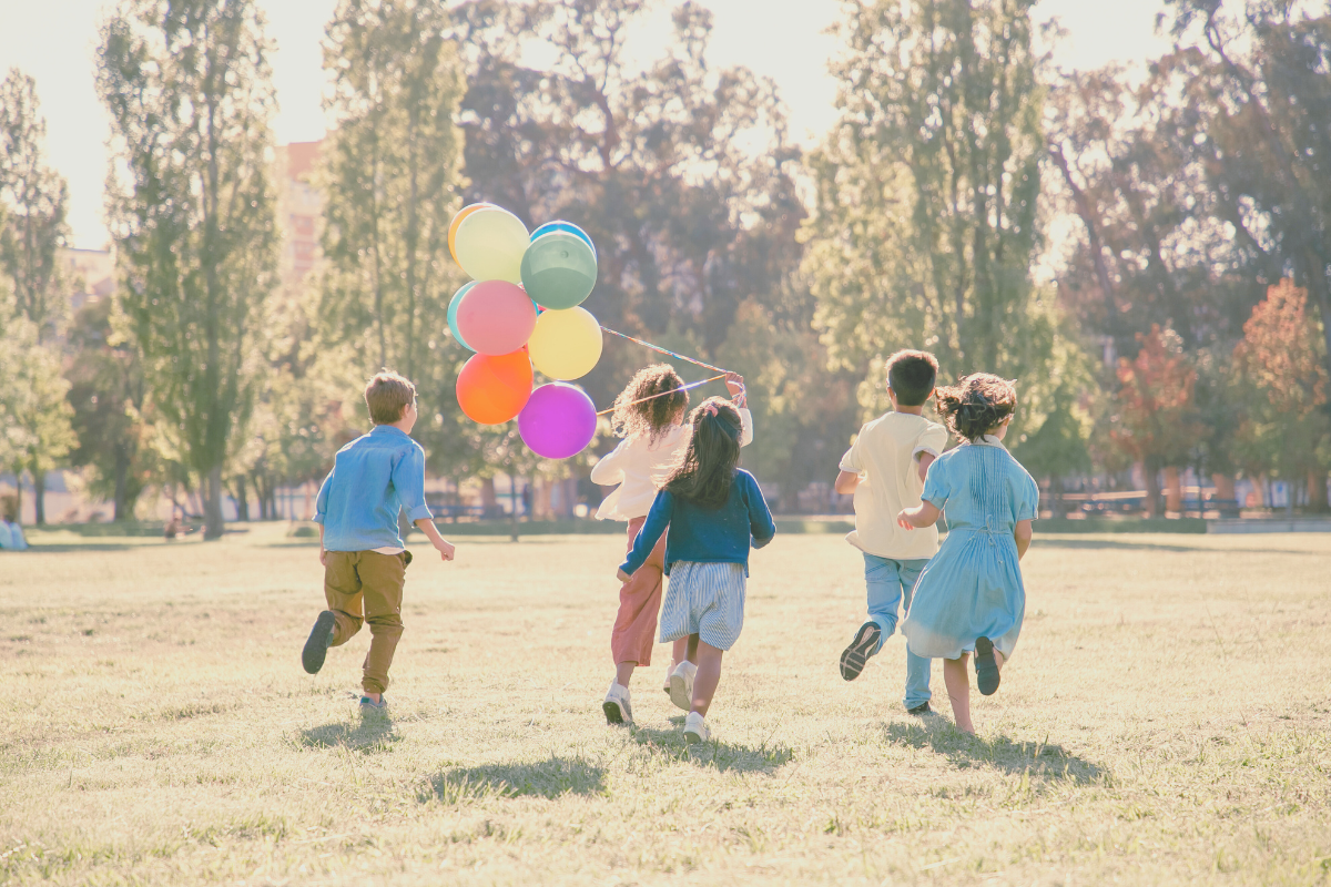 Children engaging in physical activities