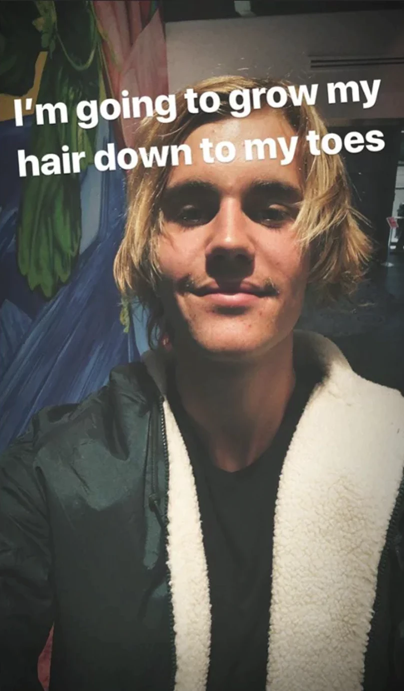 Justin Bieber's Hair Till The Toes