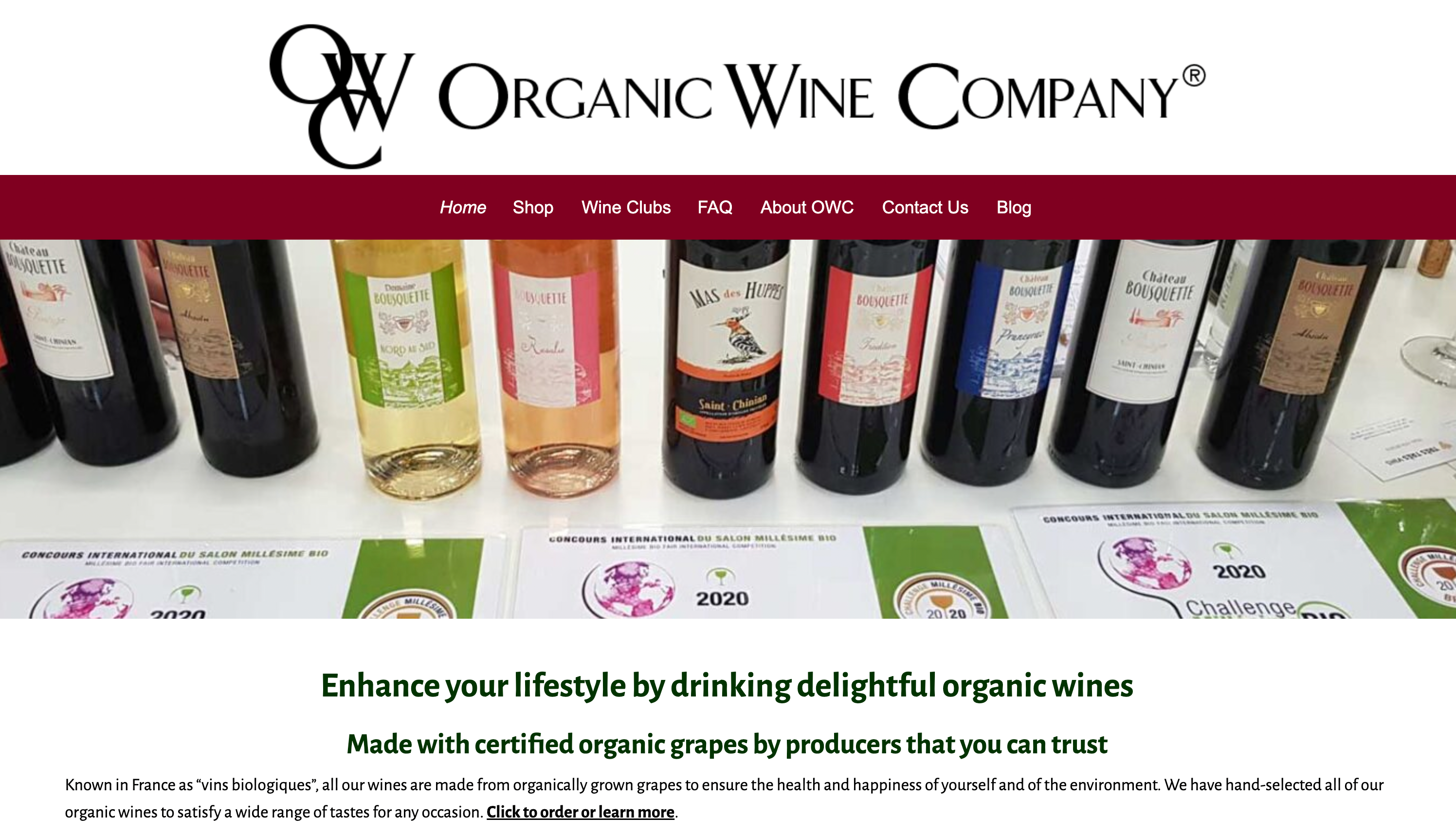 organic wine company affiliate program 