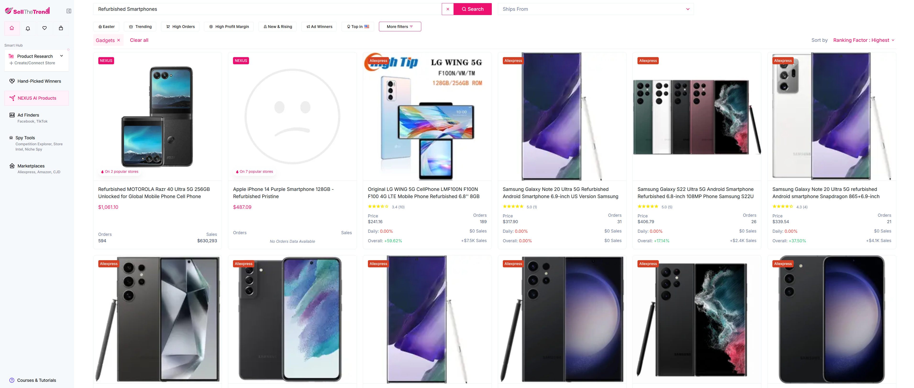 becoming one of the top sellers of smartphones using sell the trend