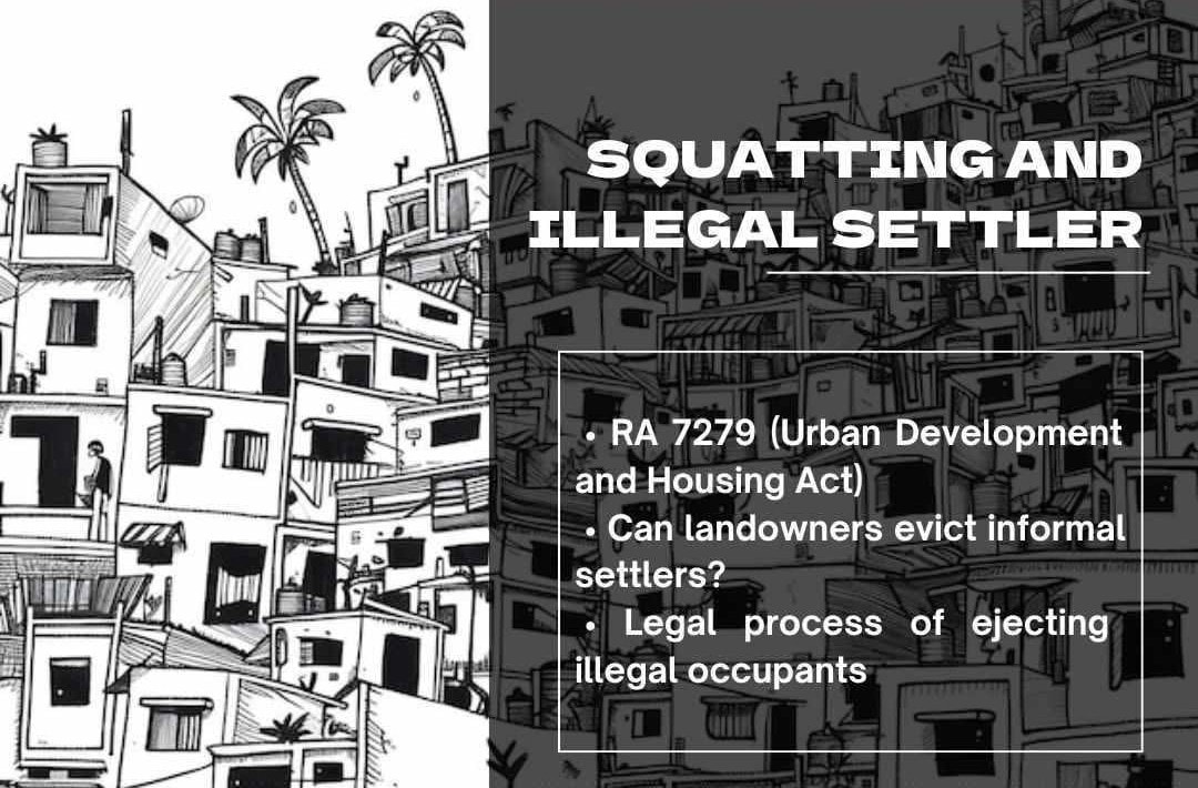 Squatting and Illegal Settlers: Rights of Landowners and Legal Process of Ejectment https://www.facebook.com/photo/?fbid=633693326142571&set=a.117752191070023