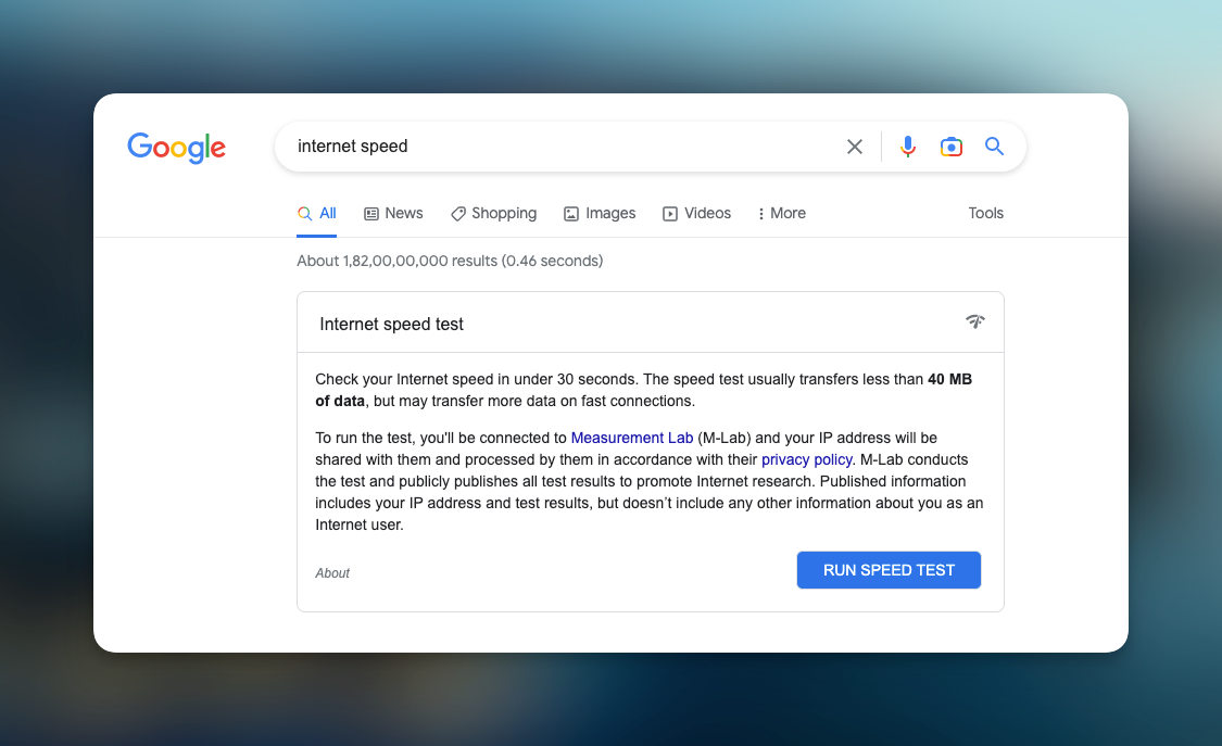 Remote.tools shows how to do the speed test on Google search to see if the internet speed is causing Instagram pictures not loading