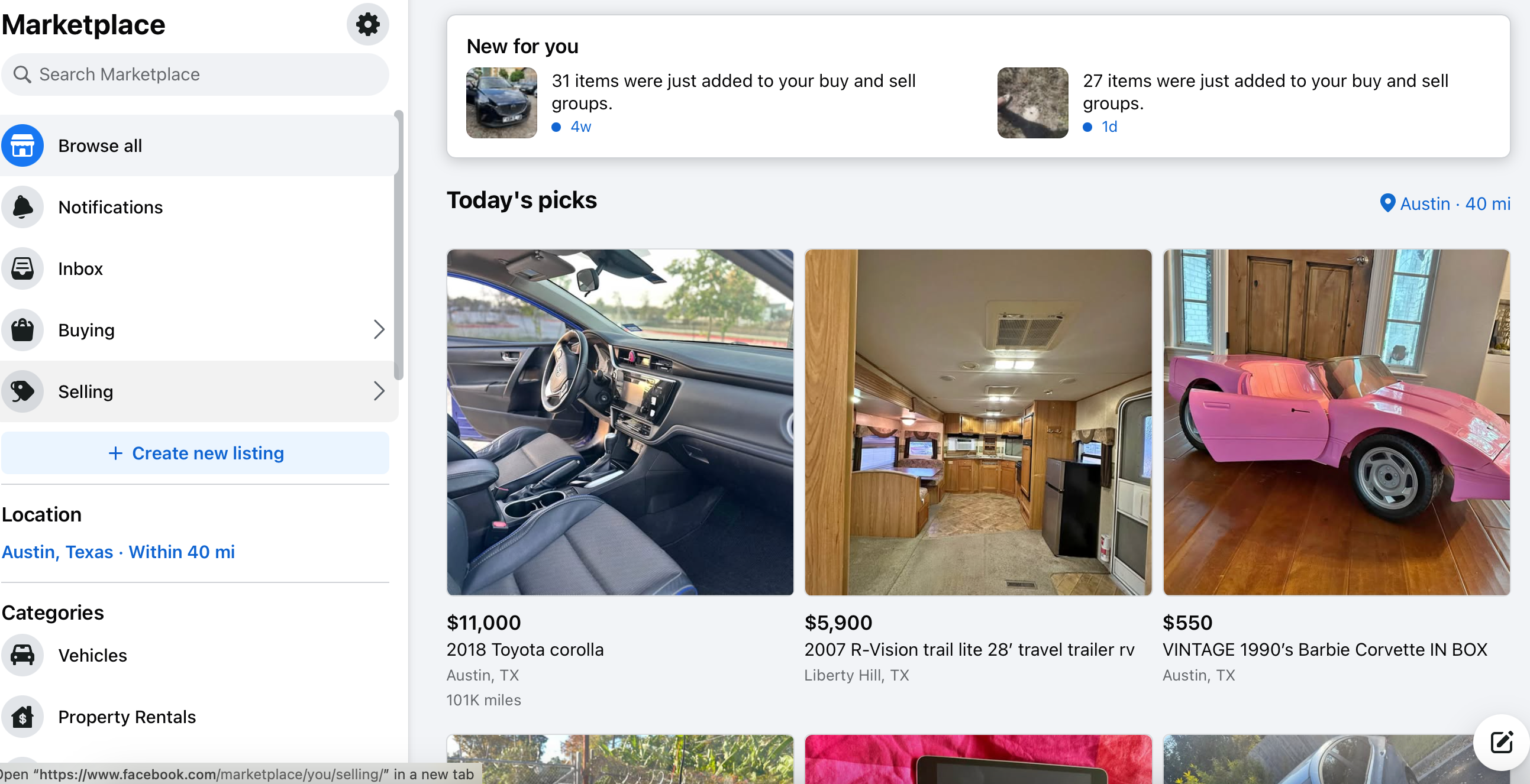 facebook product research - facebook marketplace 