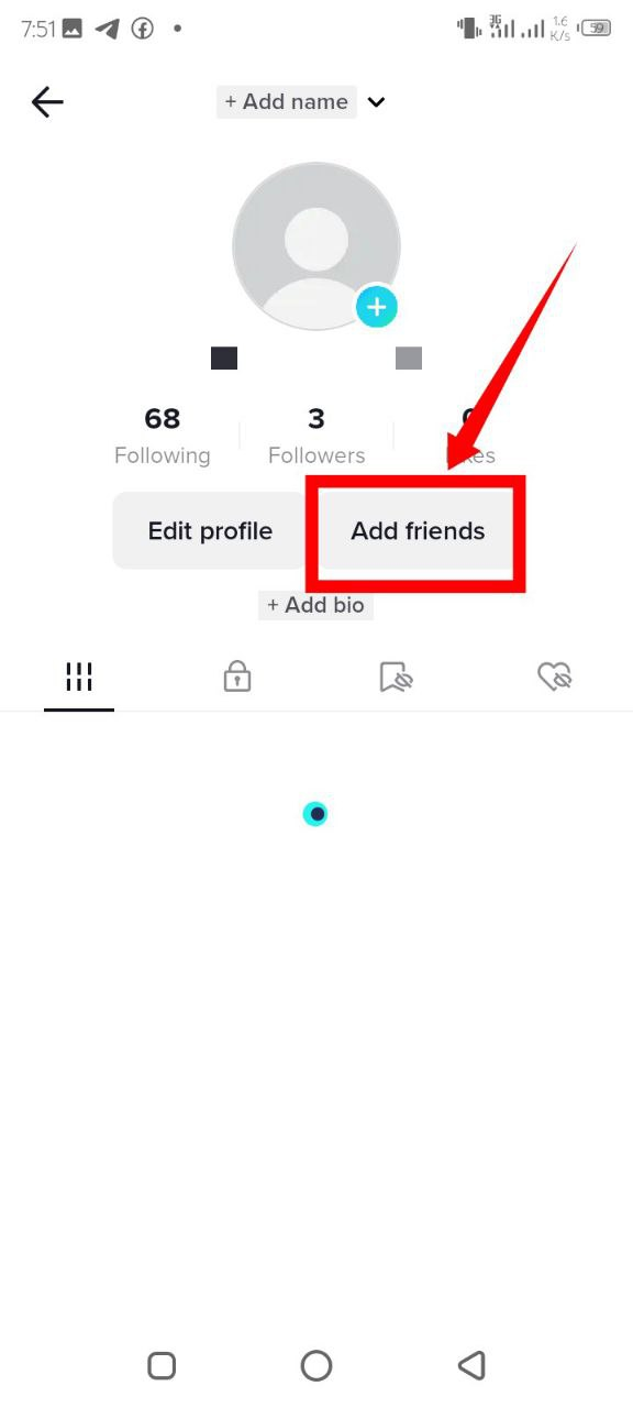 A screenshot indicating the "Add Friends" menu