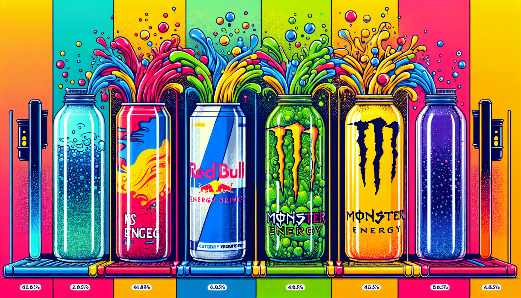 Comparison of NOS Energy Drink with other brands