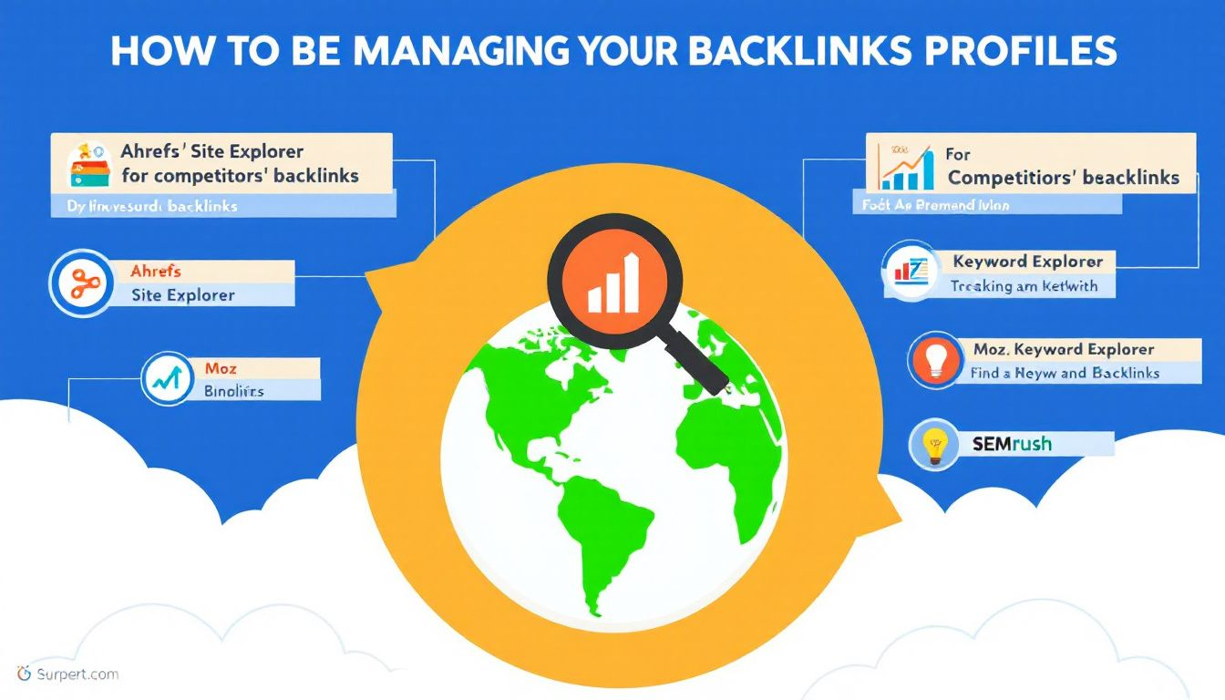 An assortment of tools used for managing a backlink profile.