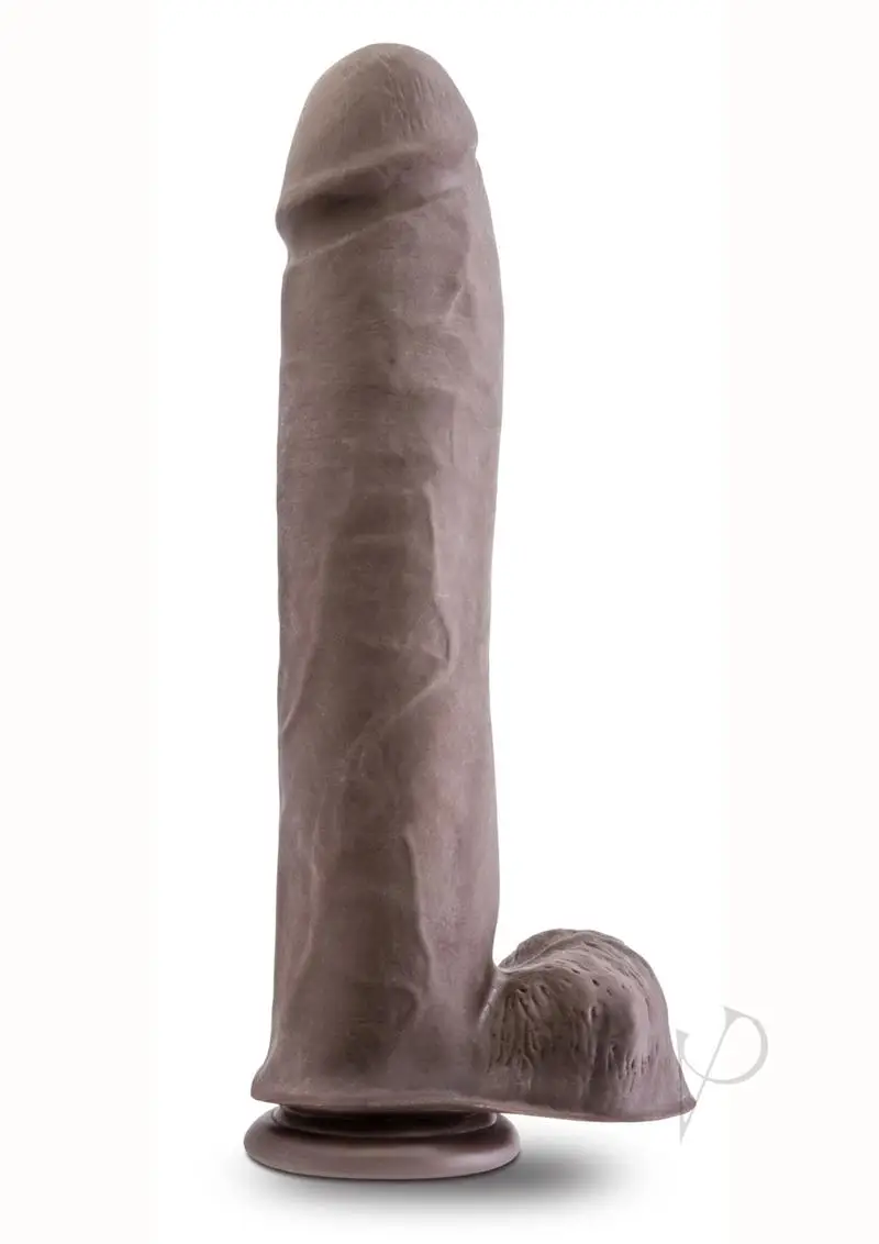 Au Naturel Big John Dual Dense 11.5 Choc Dildo Non Vibrating