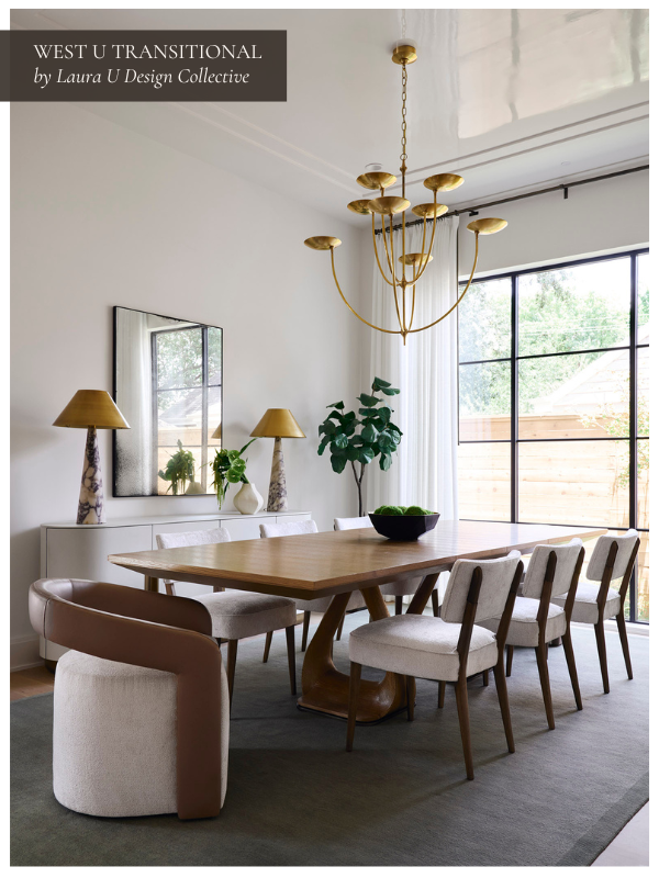 West University Transitional Project from Laura U Design Collective dining again