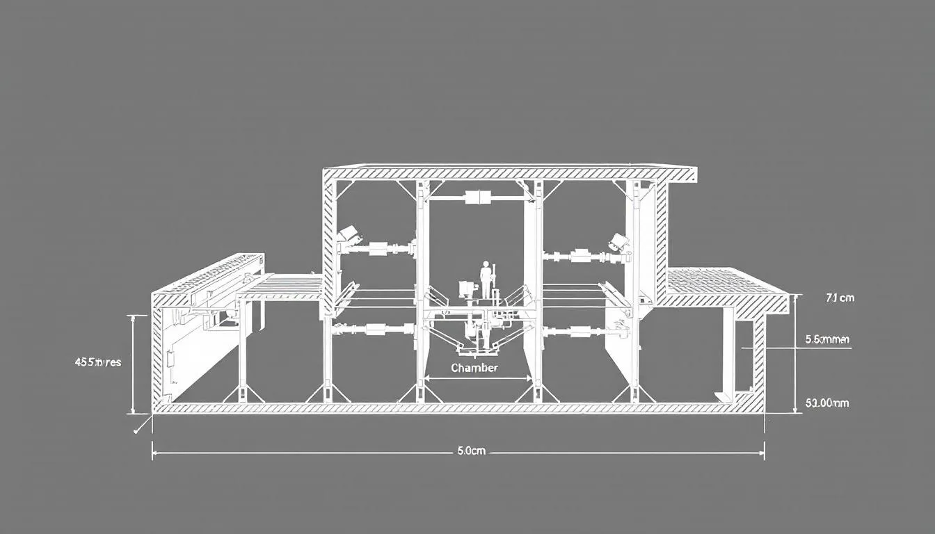Het technische dwarsdoorsnede diagram toont de 5-kamer profielstructuur van de aluplast ideal 4000 kunststof kozijnen, met aandacht voor de binnenruimte verborgen afwatering en de uitstekende inbraakwerendheid. Dit ontwerp biedt voordelen in isolatiewaarde en geluidsisolatie, en is geschikt voor verschillende toepassingen zoals ramen en schuifpuien.