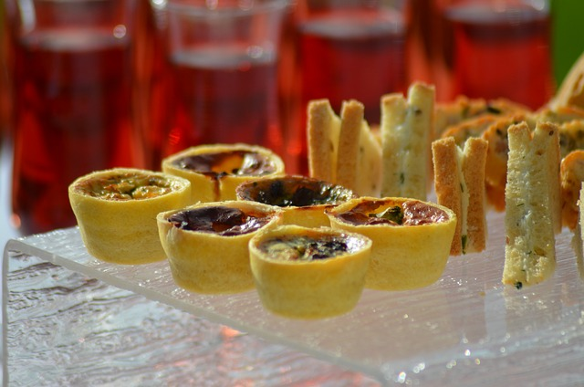 A selection of mini quiches and mini finger foods that are sure to be a hit for a baby shower.